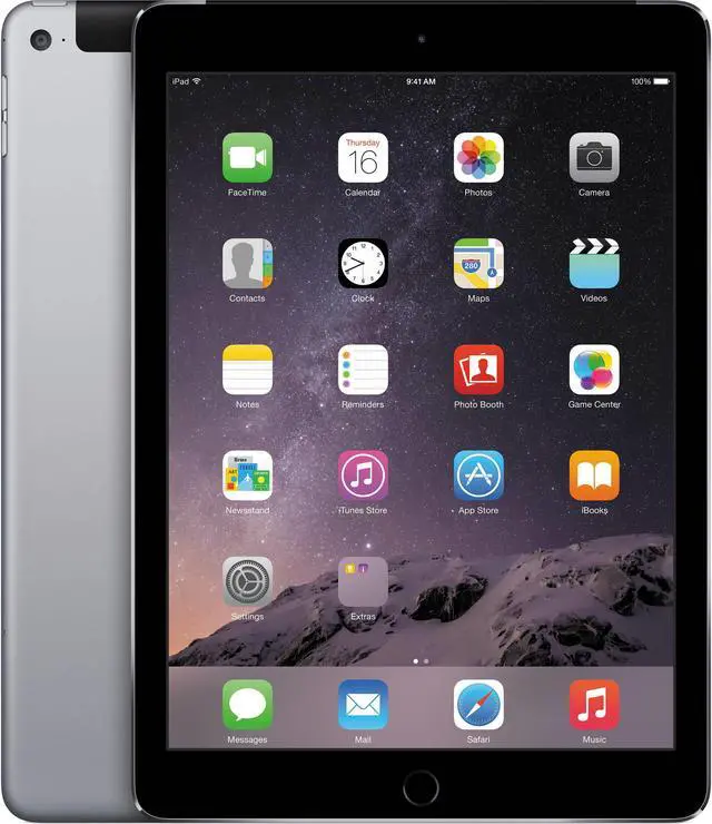 Alt view image 5 of 6 - Apple iPad Air 2 32GB Tablet (Gray)