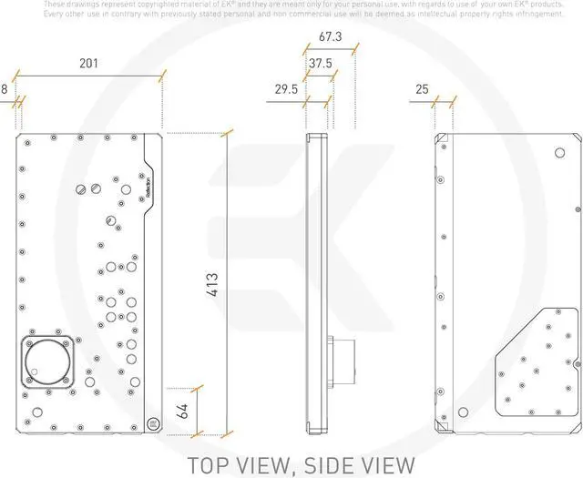 Alt view image 6 of 7 - EK-Quantum Reflection PC-O11D D5 PWM D-RGB - Plexi
