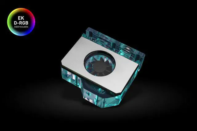 Main image of EK-Quantum Scalar Flow Indicator Top-To-Bottom D-RGB - Nickel