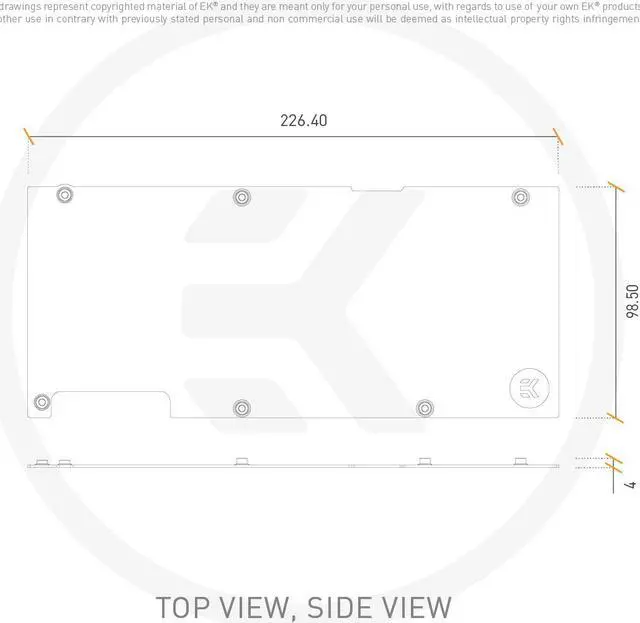 Alt view image 3 of 3 - EK-AC Trinity RTX 3080 – Backplate