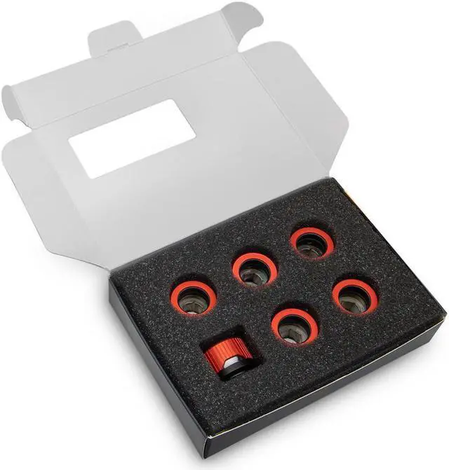 Alt view image 5 of 5 - EK-Quantum Torque 6-Pack HDC 14 - Red Special Edition