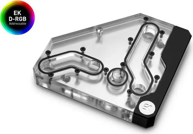 Alt view image 2 of 10 - EK-Quantum Momentum VRM Bridge ROG Maximus XII Formula D-RGB - Plexi