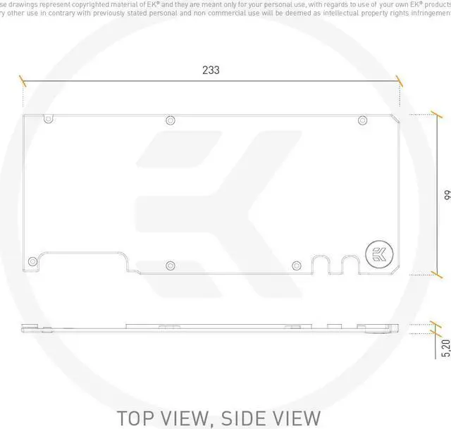 Alt view image 3 of 3 - EK-AC Trinity RTX 3090  Backplate