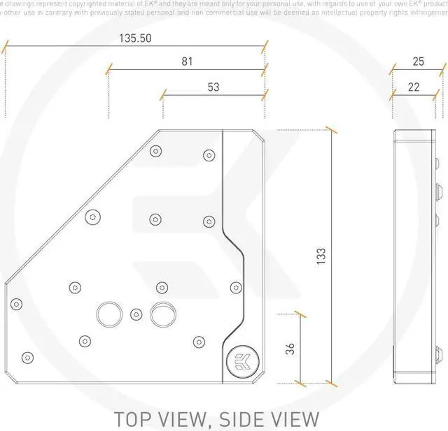 Alt view image 7 of 7 - EK-QUANTUM MOMENTUM VRM BRIDGE ROG CROSSHAIR VIII FORMULA D-RGB -PLEXI
