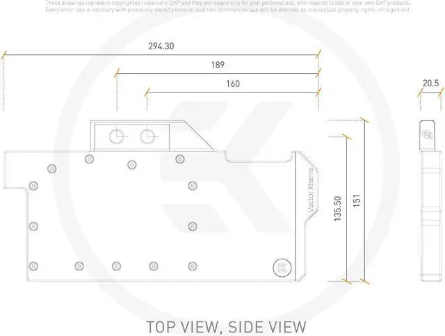 Alt view image 6 of 6 - EK-Quantum Vector Xtreme RTX 3080/3090 D-RGB - Nickel + Acetal
