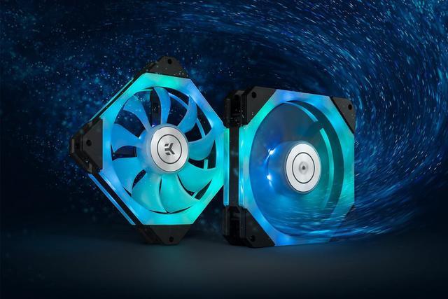Alt view image 2 of 7 - EK-Quantum Impulse 120 D-RGB Computer Cooling Fan - 120mm Black (400-1800 rpm)