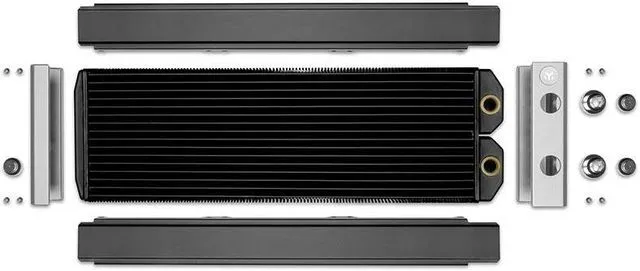 Alt view image 3 of 14 - EK-Quantum Surface P480M 480mm Radiator - Black