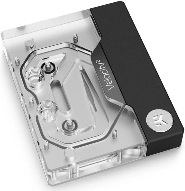 Alt view image 3 of 14 - EKWB EK-Quantum Velocity² D-RGB CPU Water Block - AM5 Nickel + Plexi