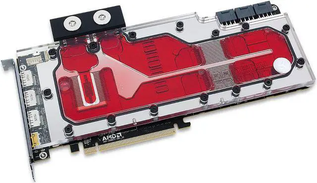 Alt view image 6 of 7 - EKWB EK-FC Radeon Pro Duo GPU Water Block - Nickel
