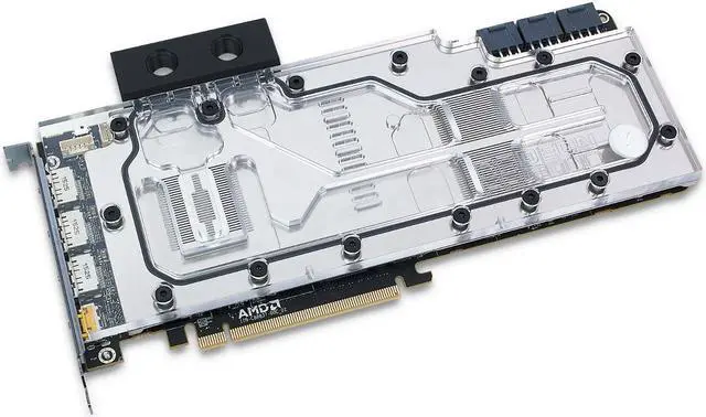 Alt view image 5 of 7 - EKWB EK-FC Radeon Pro Duo GPU Water Block - Nickel