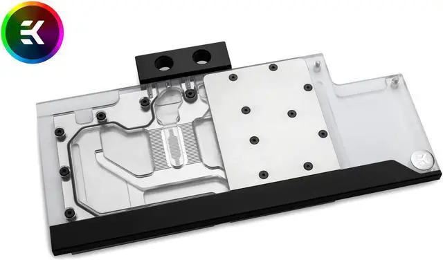 Alt view image 5 of 6 - EKWB EK-FC Classic Strix RTX 2080 Ti RGB GPU Waterblock, Nickel/Plexi