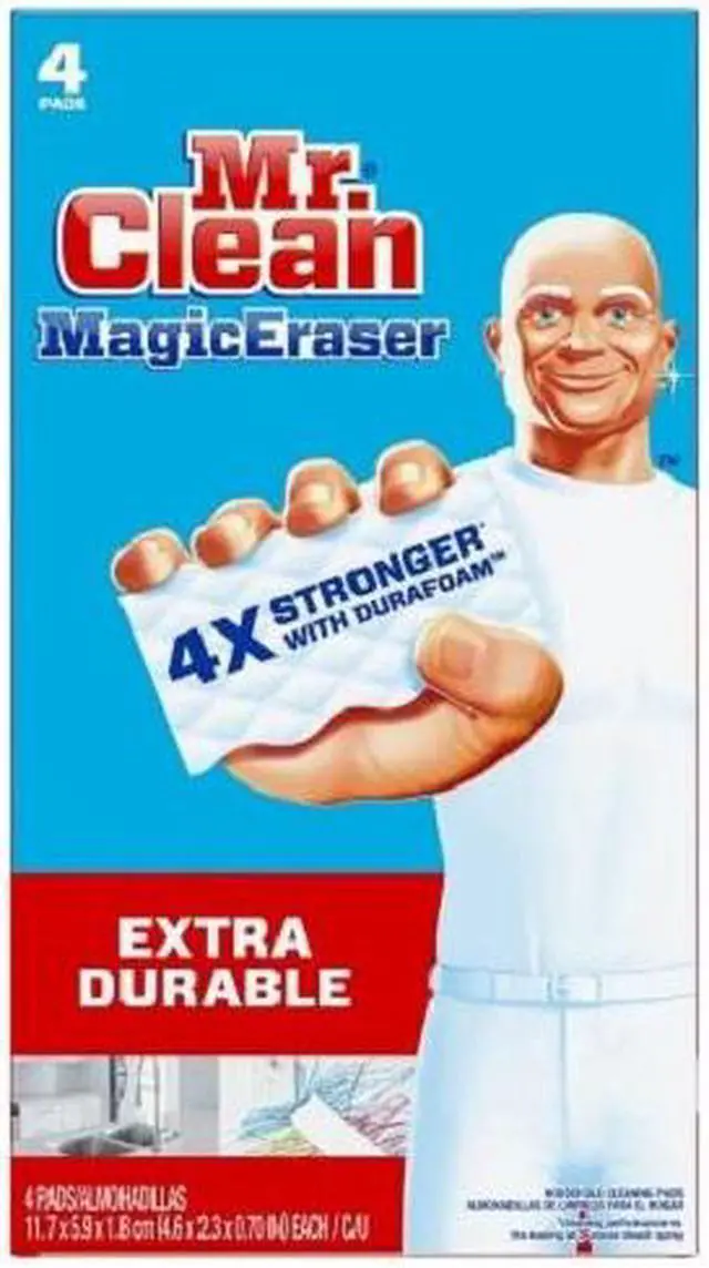 Alt view image 8 of 20 - Mr. Clean Magic Eraser Extra Power 4 3/5" x 2 2/5" 4/Box 82038