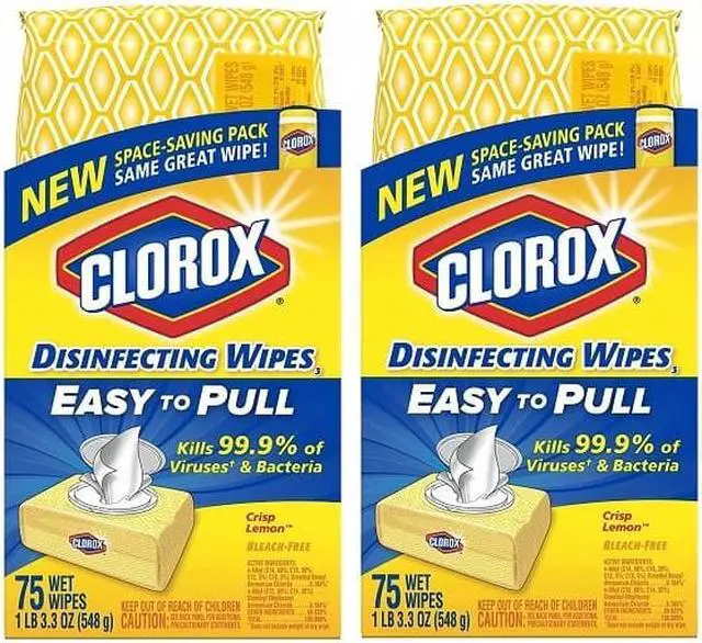 Alt view image 3 of 9 - Disinfecting Wipe Crisp Lemon 75 Wipes 3.3 oz. White