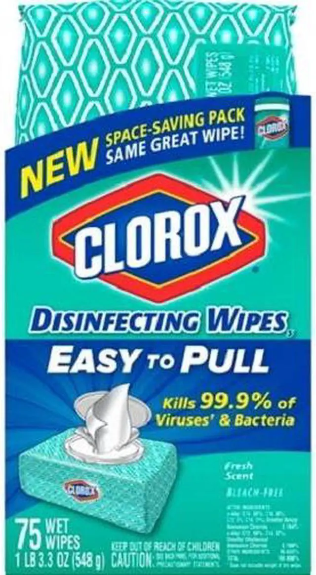 Alt view image 10 of 14 - Disinfecting Wipe Fresh Scent 75 Wipes 3.3 oz. White