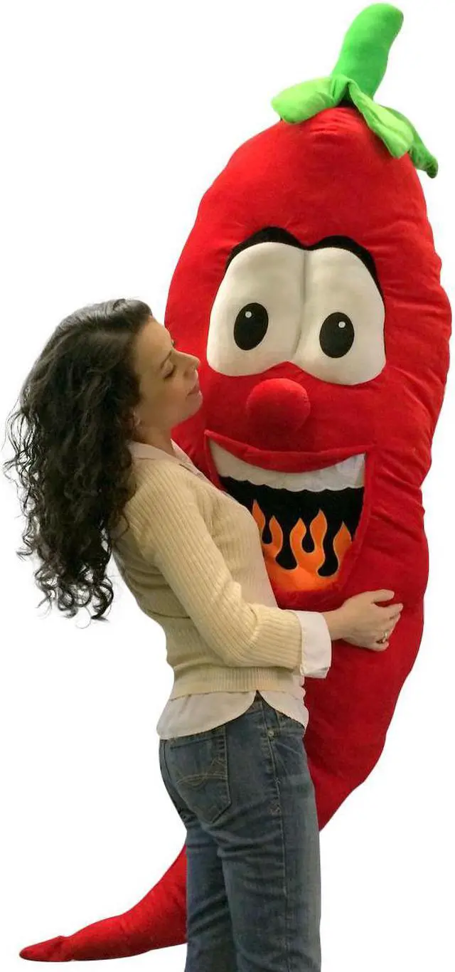 Alt view image 4 of 6 - Big Plush Pepper 66 Inch Soft Huge Giant Stuffed Fruit Vegetable Replica