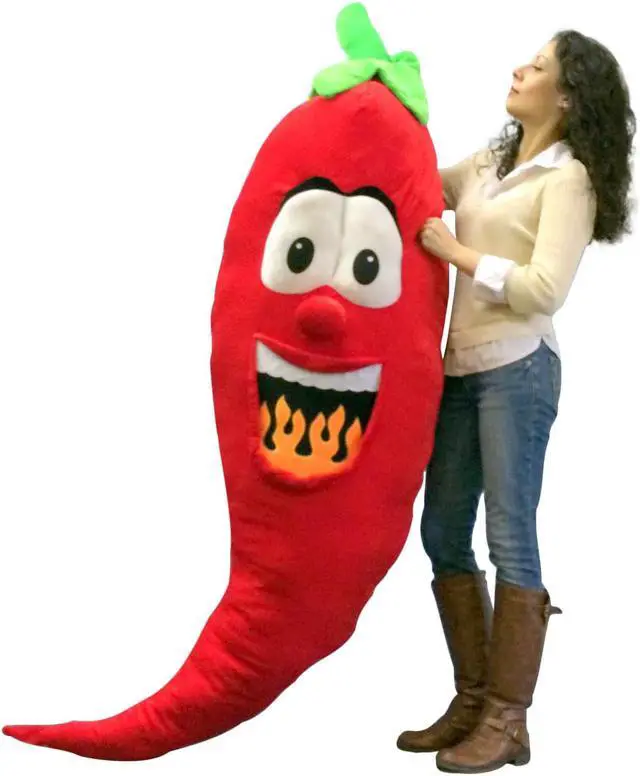 Alt view image 6 of 6 - Big Plush Pepper 66 Inch Soft Huge Giant Stuffed Fruit Vegetable Replica