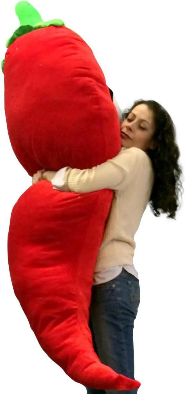 Alt view image 3 of 6 - Big Plush Pepper 66 Inch Soft Huge Giant Stuffed Fruit Vegetable Replica