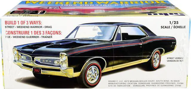 Alt view image 2 of 6 - Skill 3 Model Kit 1967 Pontiac GTO "Weekend Warrior" 3 in 1 Kit 1/25 Scale Model by MPC