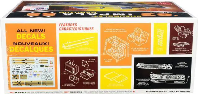 Alt view image 3 of 9 - Skill 2 Model Kit 1963 Chevrolet Impala SS Hardtop 4 in 1 Kit 1/25 Scale Model by AMT