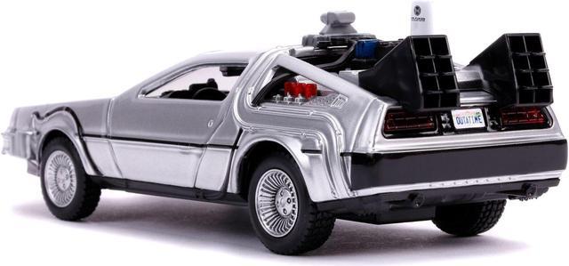 Alt view image 6 of 8 - DeLorean DMC (Time Machine) Silver \Back to the Future Part II" (1989) Movie "Hollywood Rides" Series 1/32 Diecast Model Car by Jada"