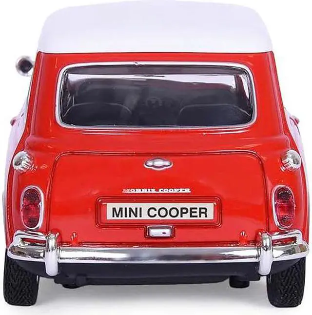 Alt view image 4 of 7 - 1961-1967 Morris Mini Cooper Red with White Top "Timeless Legends" 1/18 Diecast Model Car by Motormax