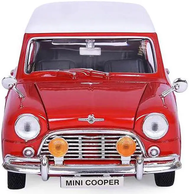 Alt view image 3 of 7 - 1961-1967 Morris Mini Cooper Red with White Top "Timeless Legends" 1/18 Diecast Model Car by Motormax