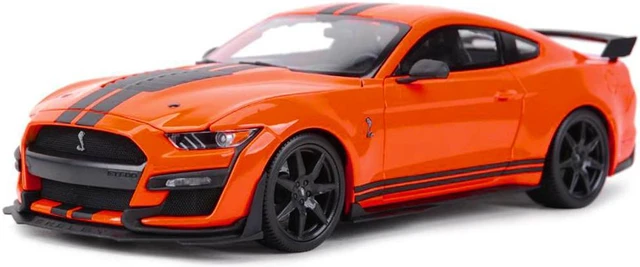 Alt view image 2 of 3 - 2020 Ford Mustang Shelby GT500 Orange with Black Stripes "Special Edition" 1/18 Diecast Model Car by Maisto