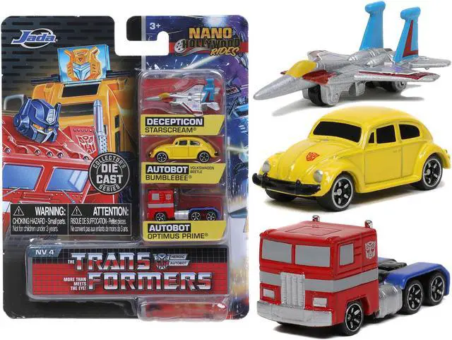 Alt view image 3 of 8 - "Transformers" 3 piece Set Release 2 "Nano Hollywood Rides" Diecast Models by Jada