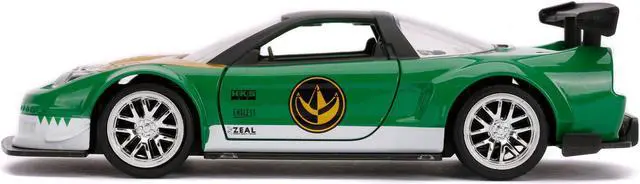 Alt view image 3 of 6 - 2002 Honda NSX Type-R Japan Spec Green Ranger "Power Rangers" 1/32 Diecast Model Car by Jada
