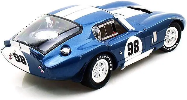 Alt view image 6 of 8 - 1965 Shelby Cobra Daytona Coupe #98 Race Version 1:18 Scale - Blue/White Stripes)