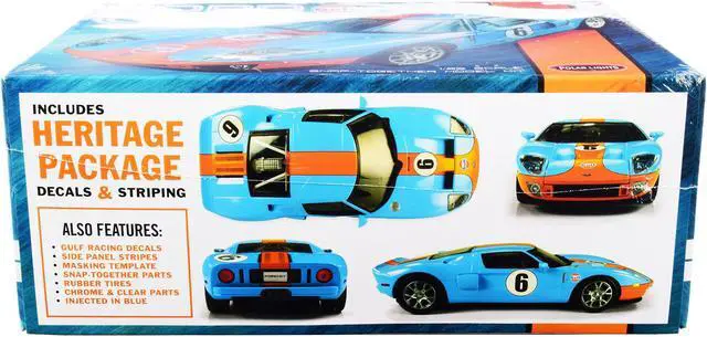 Alt view image 3 of 7 - Polar Lights 955 1/25 2006 Ford GT Snap Kit