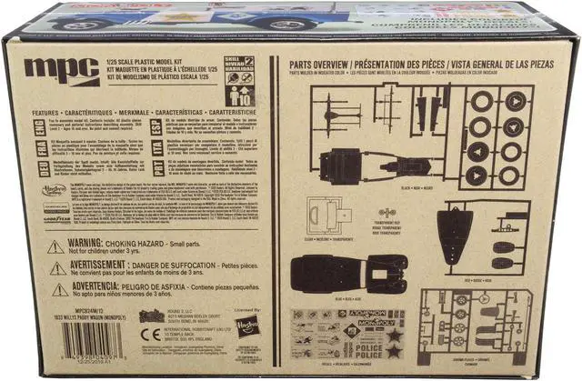 Alt view image 4 of 6 - Skill 2 Snap Model Kit 1933 Willys Panel Paddy Wagon Police Van "Monopoly" "85th Anniversary" 1/25 Scale Model by MPC