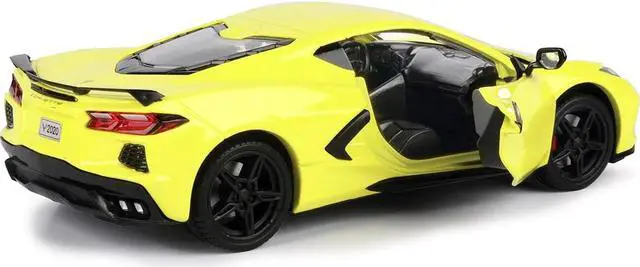 Alt view image 2 of 3 - 2020 Chevrolet Corvette C8 Stingray Yellow "Timeless Legends" 1/24 Diecast Model Car by Motormax