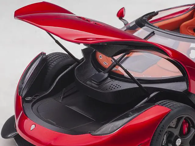 Alt view image 3 of 14 - Koenigsegg Regera Candy Red 1/18  Model Car by Autoart