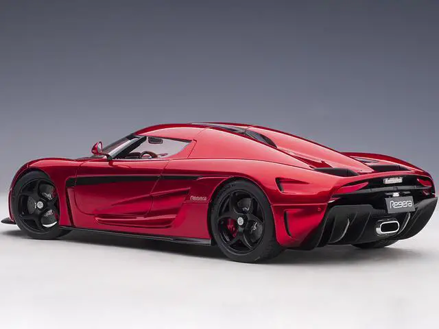Alt view image 6 of 14 - Koenigsegg Regera Candy Red 1/18  Model Car by Autoart