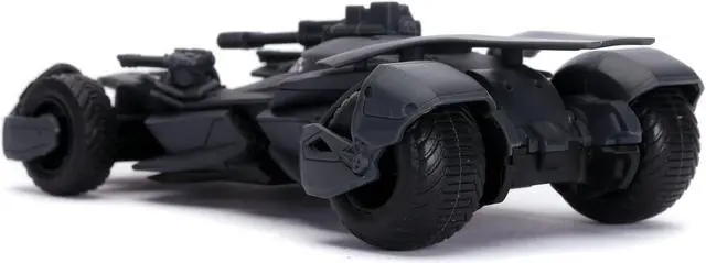 Alt view image 2 of 5 - 2017 Batmobile with Diecast Batman Figurine "Justice League" (2017) Movie "DC Comics" "Hollywood Rides" Series 1/32 Diecast Model Car by Jada
