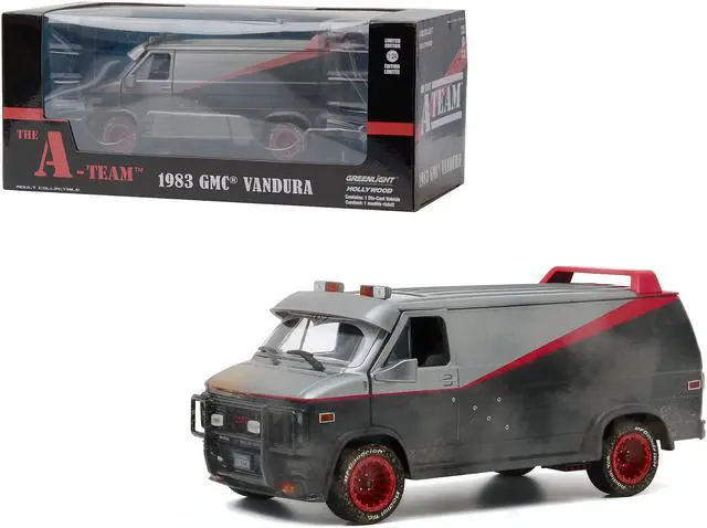 Main image of 1983 GMC Vandura Van Weathered Version with Bullet Holes "The A-Team" (1983-1987) TV Series 1/24 Diecast Model by Greenlight