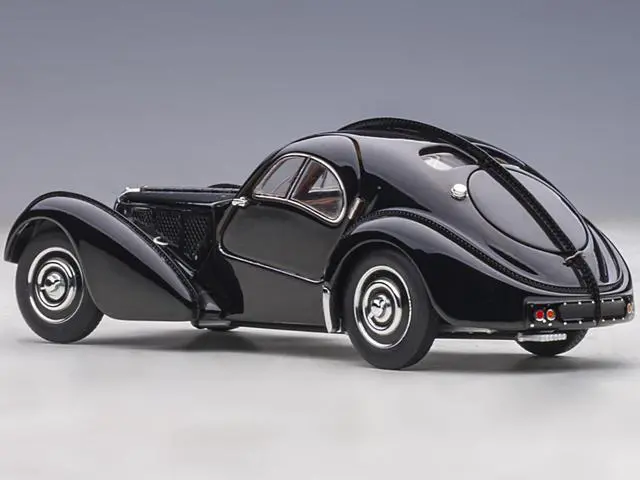 Alt view image 5 of 13 - 1938 Bugatti Type 57SC Atlantic with Disc Wheels Black 1/43 Diecast Model Car by Autoart
