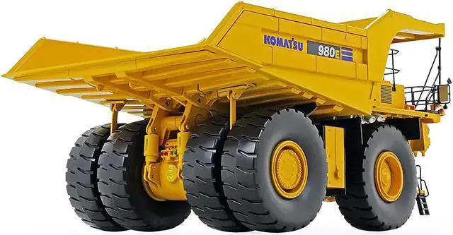 Alt view image 8 of 9 - Komatsu 980E-AT Dump Truck 1/50 Diecast Model by First Gear