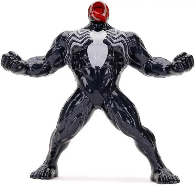 Alt view image 5 of 8 - 2008 Dodge Viper SRT10 Dark Gray with Venom Diecast Figurine "Spider-Man" "Marvel" Series 1/24 Diecast Model Car by Jada