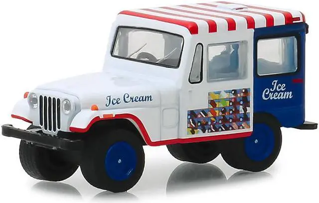 Alt view image 3 of 6 - 1975 Jeep DJ-5 Ice Cream Truck "Hobby Exclusive" 1/64 Diecast Model Car by Greenlight