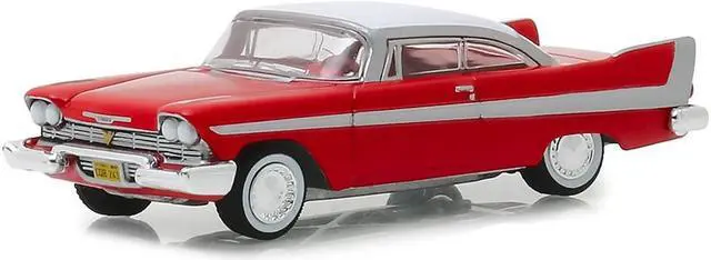 Alt view image 2 of 3 - 1958 Plymouth Fury Red with White Top "Christine" (1983) Movie "Hollywood Series" 1/64 Diecast Model Car by Greenlight
