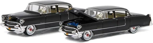 Alt view image 2 of 3 - 1955 Cadillac Fleetwood Series 60 Black "The Godfather" (1972) Movie 1/64 Diecast Model Car by Greenlight