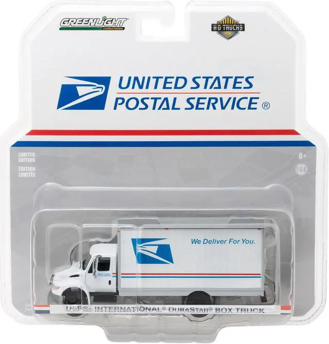Alt view image 3 of 3 - 2013 International Durastar Box Truck "United States Postal Service" (USPS) "HD Trucks" 1/64 Diecast Model by Greenlight
