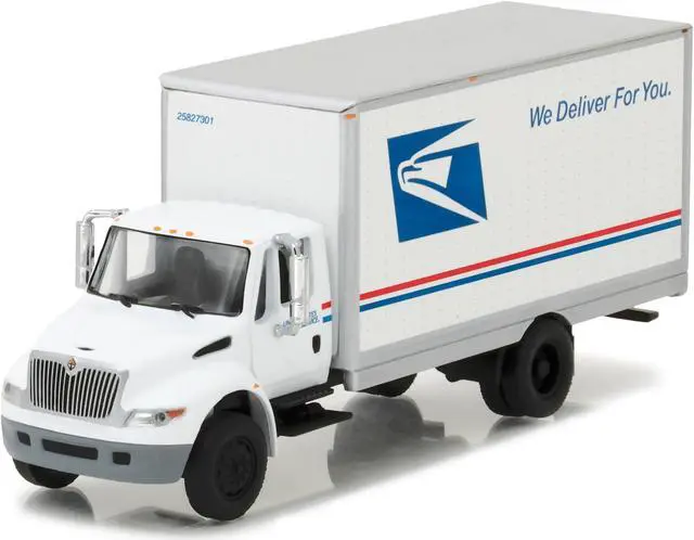 Alt view image 2 of 3 - 2013 International Durastar Box Truck "United States Postal Service" (USPS) "HD Trucks" 1/64 Diecast Model by Greenlight