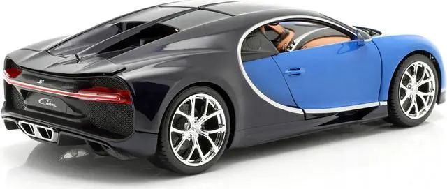 Alt view image 3 of 4 - 2016 Bugatti Chiron Blue 1/18 Diecast Model Car by Bburago