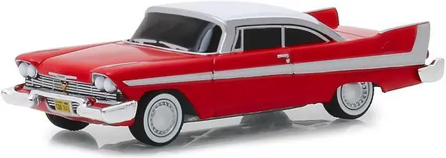 Alt view image 2 of 5 - 1958 Plymouth Fury Red with White Top "Evil Version" "Christine" (1983) Movie 1/64 Diecast Model Car by Greenlight