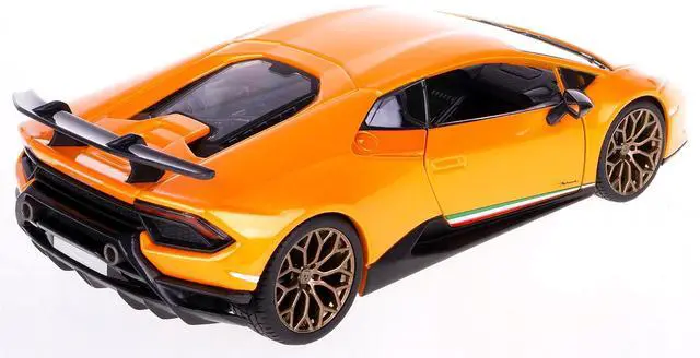 Alt view image 3 of 6 - Lamborghini Huracan Performante Orange Metallic 1/24 Diecast Model Car by Bburago