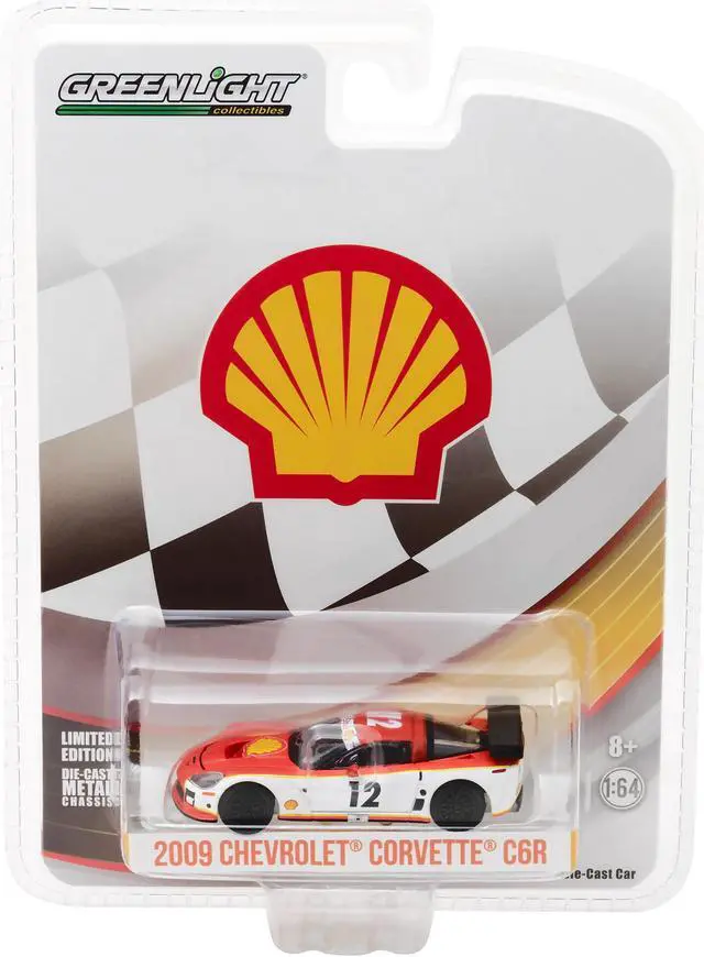 Alt view image 3 of 5 - 2009 Chevrolet Corvette C6R Shell Oil Hobby Exclusive 1/64 Diecast Model Car by Greenlight