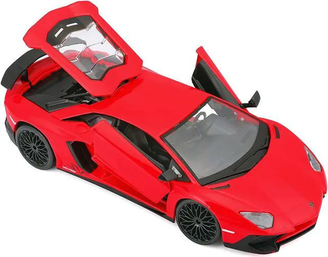 Alt view image 2 of 6 - Lamborghini Aventador LP750-4 Red 1/24 Diecast Model Car by Bburago